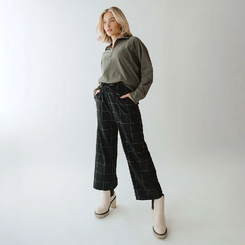 Flash sale: Men’s clothing essentials at irresistible prices! Audrey Wide Leg Pants, Black Windowpane Flash sale: Men’s clothing essentials at irresistible prices! Audrey Wide Leg Pants, Black Windowpane