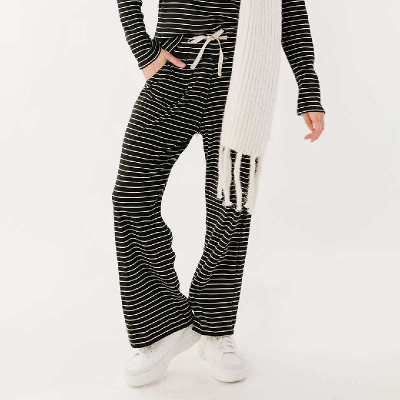 Limited-time offer!  Lounge Pants, Black and White Stripe