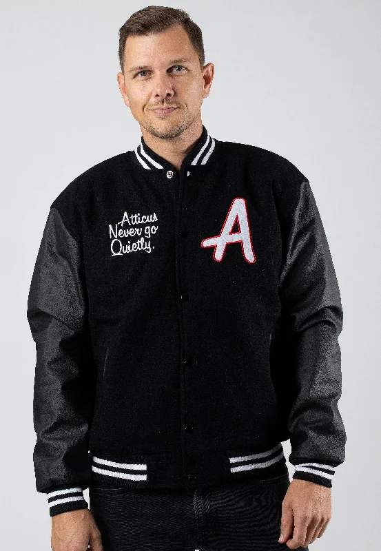 Shop the ultimate men’s clothing sale – incredible prices on your favorite styles. Atticus - Varsity Black - College Jacket Shop the ultimate men’s clothing sale – incredible prices on your favorite styles. Atticus - Varsity Black - College Jacket