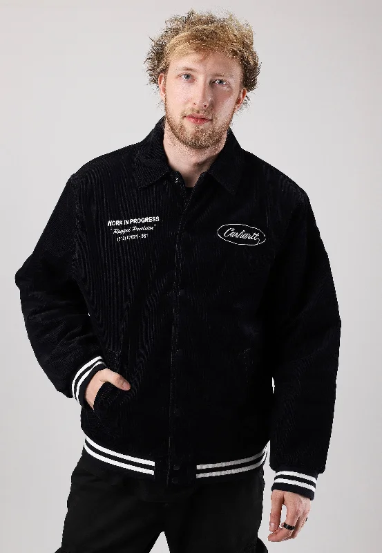 Upgrade your look with stylish, affordable men’s clothing. Carhartt WIP - Rugged Letterman Dark Navy/Wax - College Jacket Upgrade your look with stylish, affordable men’s clothing. Carhartt WIP - Rugged Letterman Dark Navy/Wax - College Jacket
