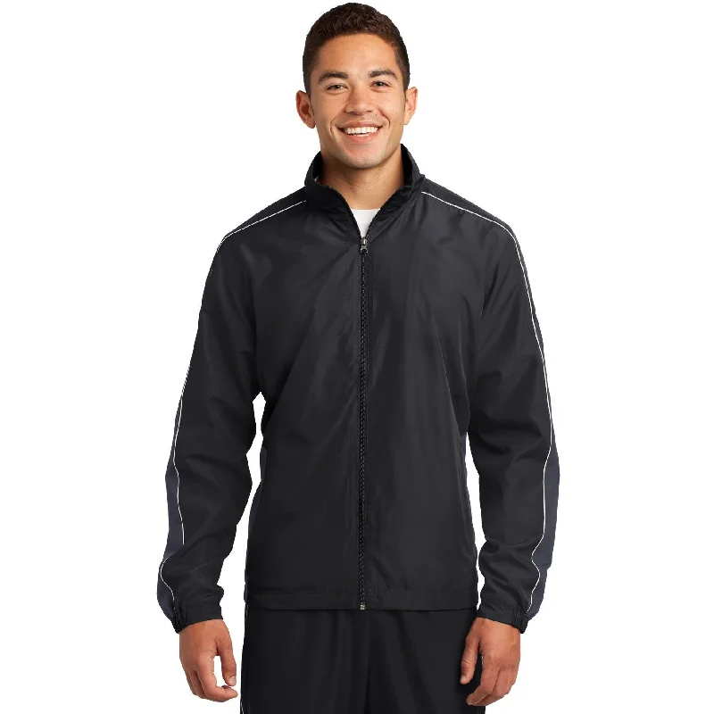 Shop the latest fashion trends with huge savings on all clothing. CLOSEOUT - Sport-Tek Piped Colorblock Wind Jacket Shop the latest fashion trends with huge savings on all clothing. CLOSEOUT - Sport-Tek Piped Colorblock Wind Jacket