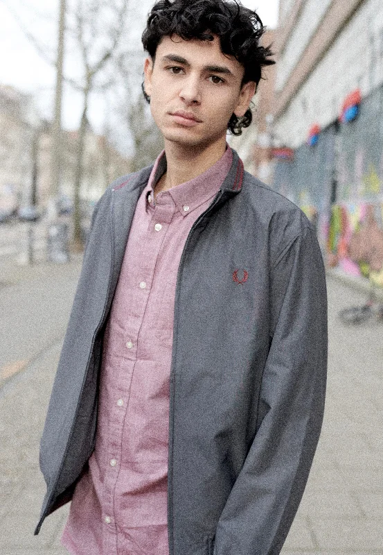 Refresh your wardrobe with the best deals on men's fashion. Fred Perry - Brentham Gunmetal - Jacket Refresh your wardrobe with the best deals on men's fashion. Fred Perry - Brentham Gunmetal - Jacket