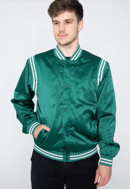 Get the latest trends in men’s clothing – huge savings inside. Urban Classics - Satin College Green - College Jacket Get the latest trends in men’s clothing – huge savings inside. Urban Classics - Satin College Green - College Jacket