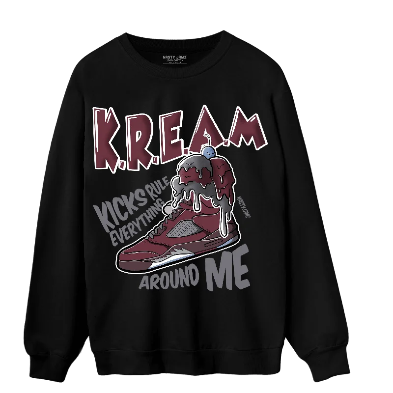 Massive markdowns on clothing items you love – Hurry before they’re gone!  NastyJamz Burgundy 5s Sweatshirt Match Kream Sneaker