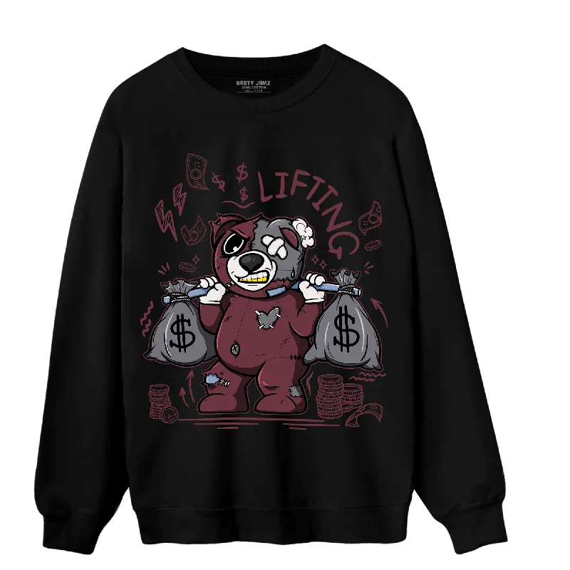 Shop the latest fashion trends with huge savings on all clothing.  NastyJamz Burgundy 5s Sweatshirt Match Money Lifting BER