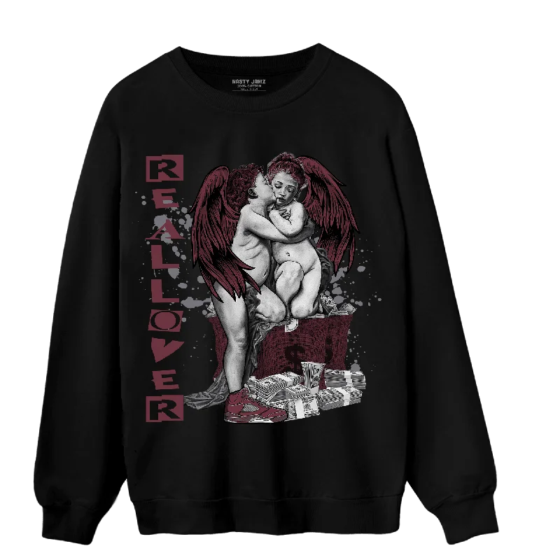 Shop now for the latest fashion trends and enjoy special promotions!  NastyJamz Burgundy 5s Sweatshirt Match Real Lover Angel
