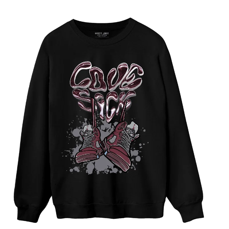 Time to shop! Men’s clothing deals you can’t resist.  NastyJamz Burgundy 5s Sweatshirt Match Sneaker Love Sick