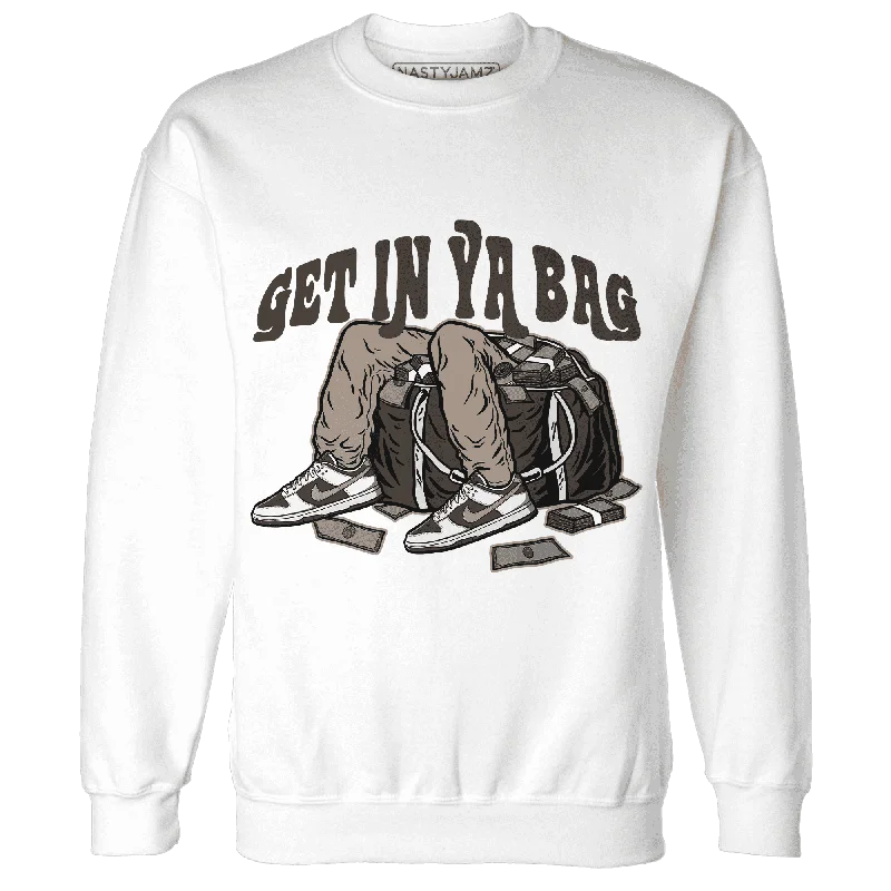 Save up to 60% on new arrivals in clothing – Shop now!  NastyJamz Dunk Low Baroque Brown Sweatshirt Match Get In Ya Bag