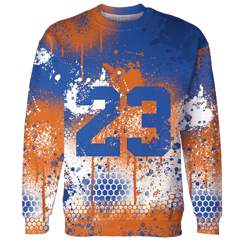 Shop men’s fashion for less – prices slashed on select items.  NastyJamz Dunk Low Knicks Sweatshirt Match 23 Painted Graffiti