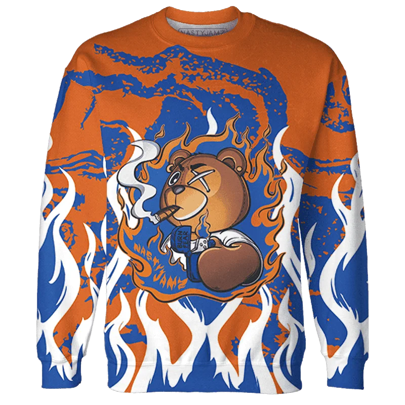 Final clearance: Men’s clothing items up to 70% off!  NastyJamz Dunk Low Knicks Sweatshirt Match BER Burn Fear 3D All-Over Print