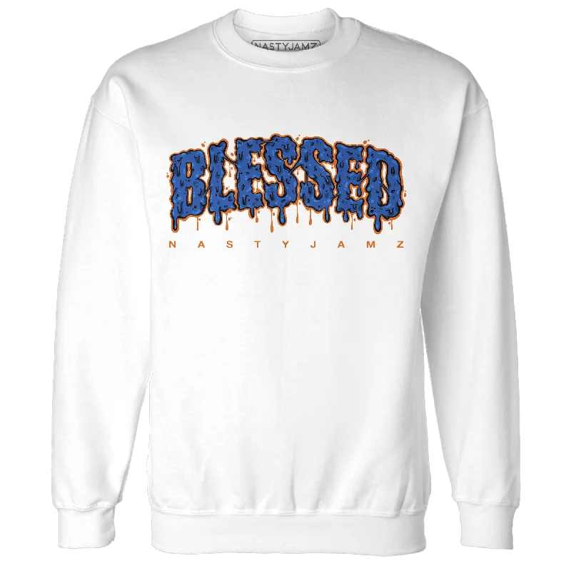Flash sale: Men’s clothing essentials at irresistible prices!  NastyJamz Dunk Low Knicks Sweatshirt Match Blessed Text
