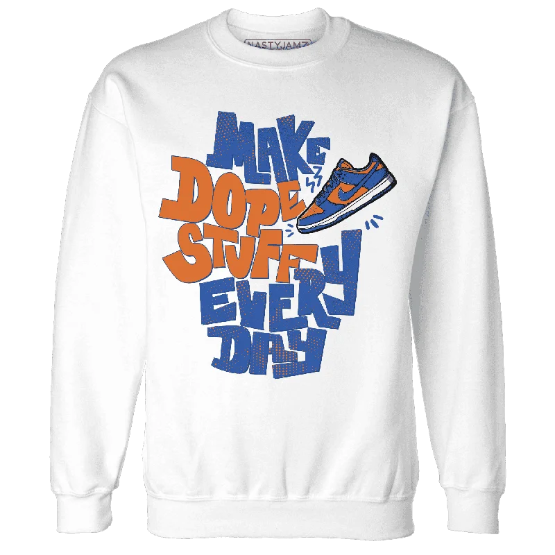 Get trendy clothes for less – Big savings on fashion basics!  NastyJamz Dunk Low Knicks Sweatshirt Match Dope Sneaker