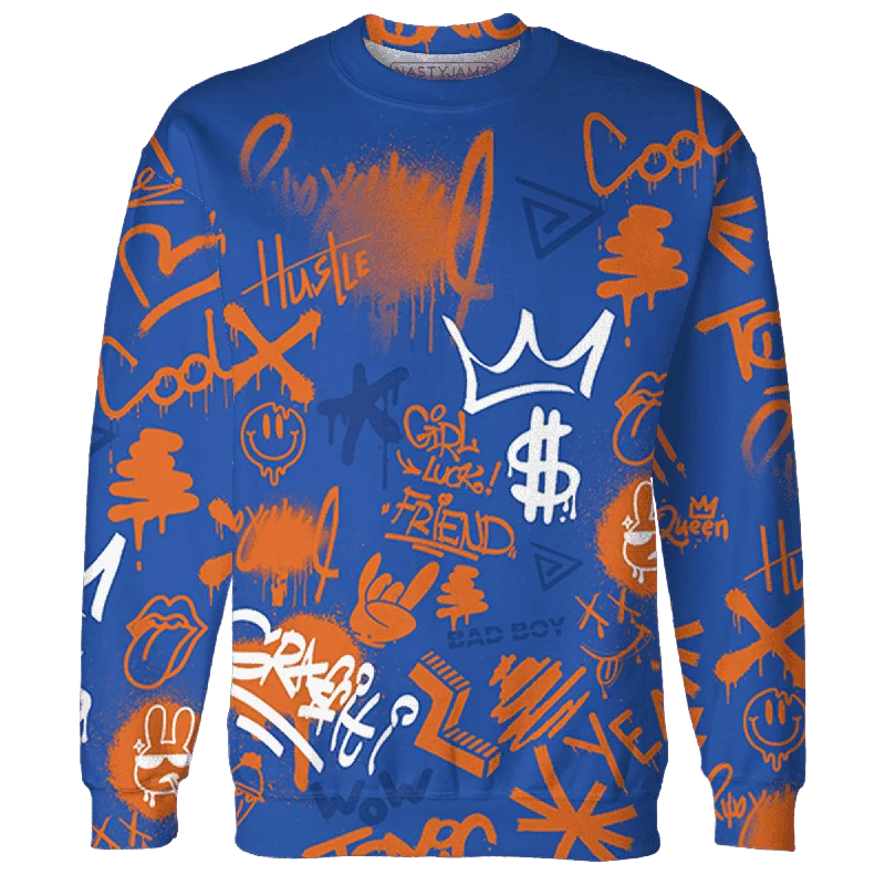Exclusive online discounts – Shop clothing for every occasion!  NastyJamz Dunk Low Knicks Sweatshirt Match Graffiti King 3D All-Over Print Doodle Style