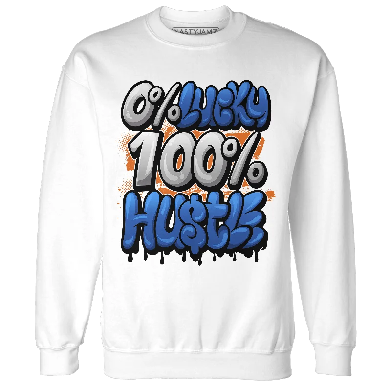 Get 20% off your first order of men’s fashion.  NastyJamz Dunk Low Knicks Sweatshirt Match Lucky Hustle