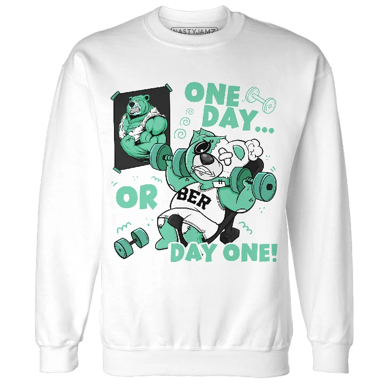Flash discounts – men’s clothing essentials for less.  NastyJamz High OG Green Glow 1s Sweatshirt Match BER Gymmer