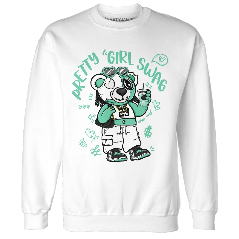 Seasonal clearance – Save on all clothing essentials this weekend.  NastyJamz High OG Green Glow 1s Sweatshirt Match Pretty Girl Swag BER