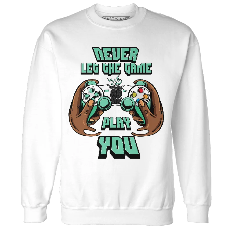 Flash discounts on men’s clothing – Don’t miss out!  NastyJamz High OG Green Glow 1s Sweatshirt Match The Game Changer