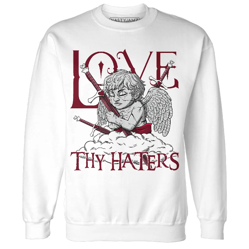 Upgrade your wardrobe with stylish men's apparel – now on sale!  NastyJamz High White Team Red 1s Sweatshirt Match Love Thy Haters Angel