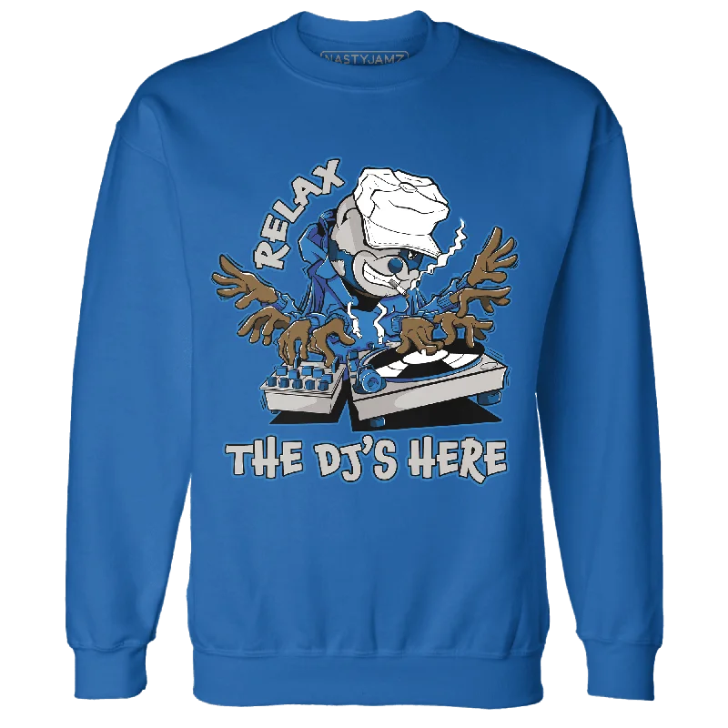 Time to upgrade your wardrobe – shop men’s fashion on sale.  NastyJamz Industrial Blue 4s Sweatshirt Match BER The DJ Here