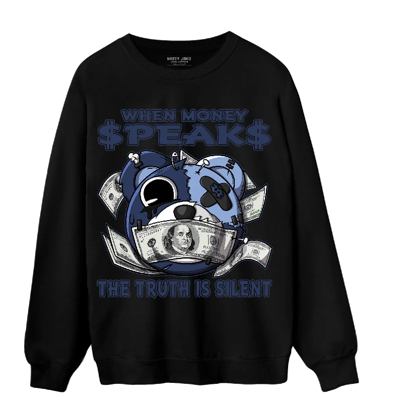 Shop our exclusive men’s fashion deals – limited time only!  NastyJamz Midnight Navy 5s Sweatshirt Match When Money Speaks Ber