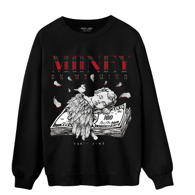Shop new arrivals in clothing and save –  NastyJamz Plaid 5s Sweatshirt Match Money On My Mind Angel