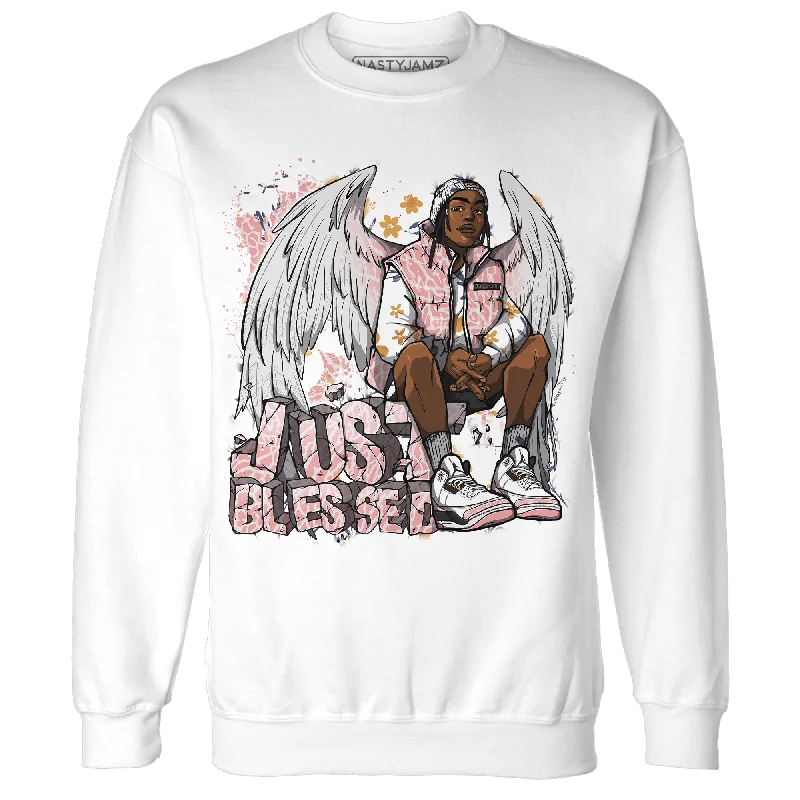 Best deals on men’s clothing – Sale ends soon, shop today!  NastyJamz Red Stardust 3s Sweatshirt Match Just Blessed