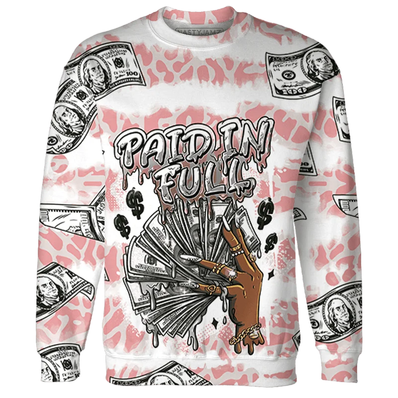 Shop exclusive offers on men’sapparel   NastyJamz Red Stardust 3s Sweatshirt Match Paid In Full 3D All-Over Print