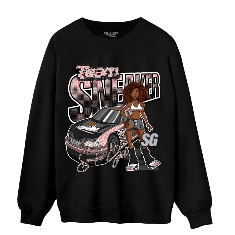 Save big on all types of clothing – Shop the sale now!  NastyJamz Red Stardust 3s Sweatshirt Match Team Sneaker Girl