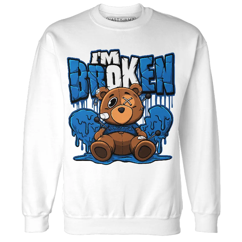 Bundle and save: Shop men’s fashion and enjoy exclusive discounts.  NastyJamz Royal Reimagined 1s Sweatshirt Match Im Broken BER