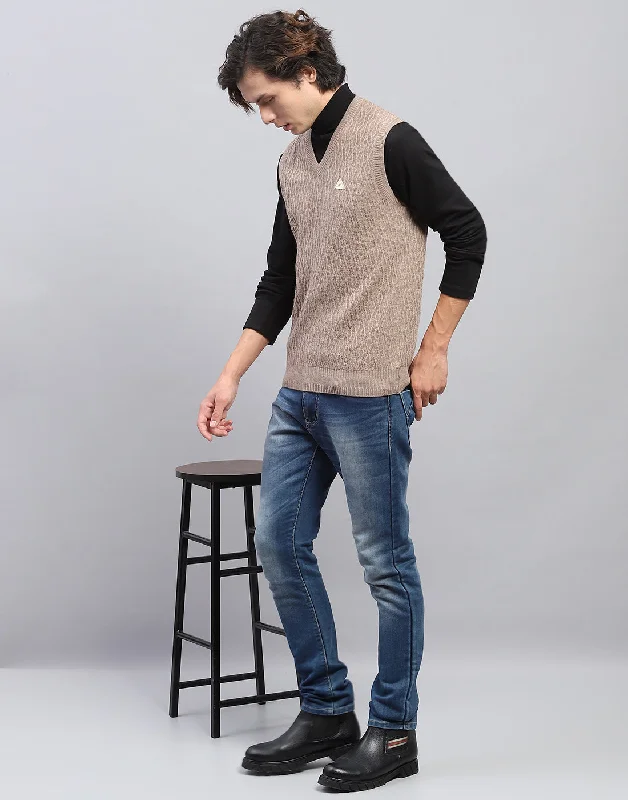 Best clothing deals . – Save up to 70% on trendy styles. Men Beige Self Design V Neck Sleeveless Sweater Best clothing deals . – Save up to 70% on trendy styles. Men Beige Self Design V Neck Sleeveless Sweater
