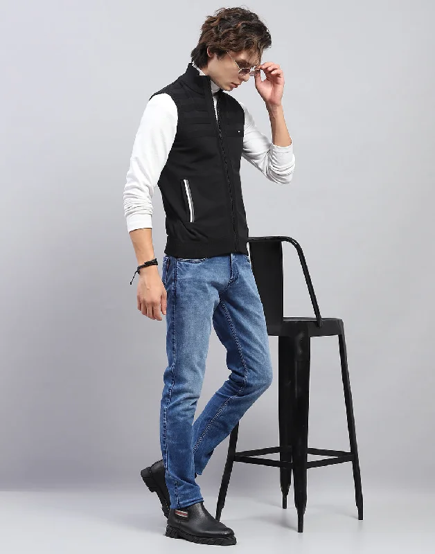 Men’s fashion sale – new deals added every day! Men Black Solid Mock Neck Sleeveless Sweater Men’s fashion sale – new deals added every day! Men Black Solid Mock Neck Sleeveless Sweater