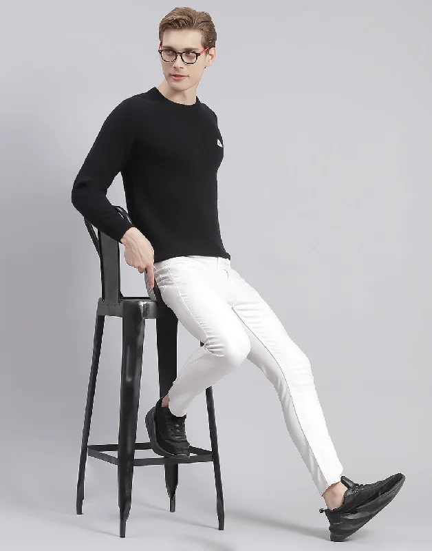 Seasonal clearance – Save on all clothing essentials this weekend. Men Black Solid Round Neck Full Sleeve Pullover Seasonal clearance – Save on all clothing essentials this weekend. Men Black Solid Round Neck Full Sleeve Pullover
