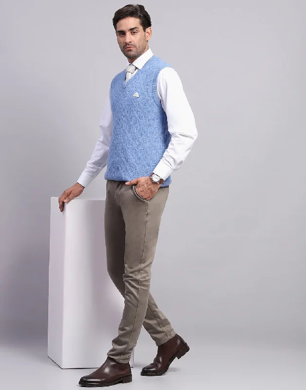 Time to upgrade your wardrobe – shop men’s fashion on sale. Men Blue Self Design V Neck Sleeveless Sweater Time to upgrade your wardrobe – shop men’s fashion on sale. Men Blue Self Design V Neck Sleeveless Sweater