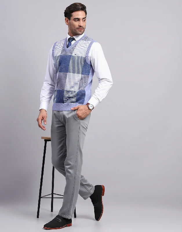 Special offers on the latest clothing collections – Don’t miss out! Men Blue Self Design V Neck Sleeveless Sweater Special offers on the latest clothing collections – Don’t miss out! Men Blue Self Design V Neck Sleeveless Sweater