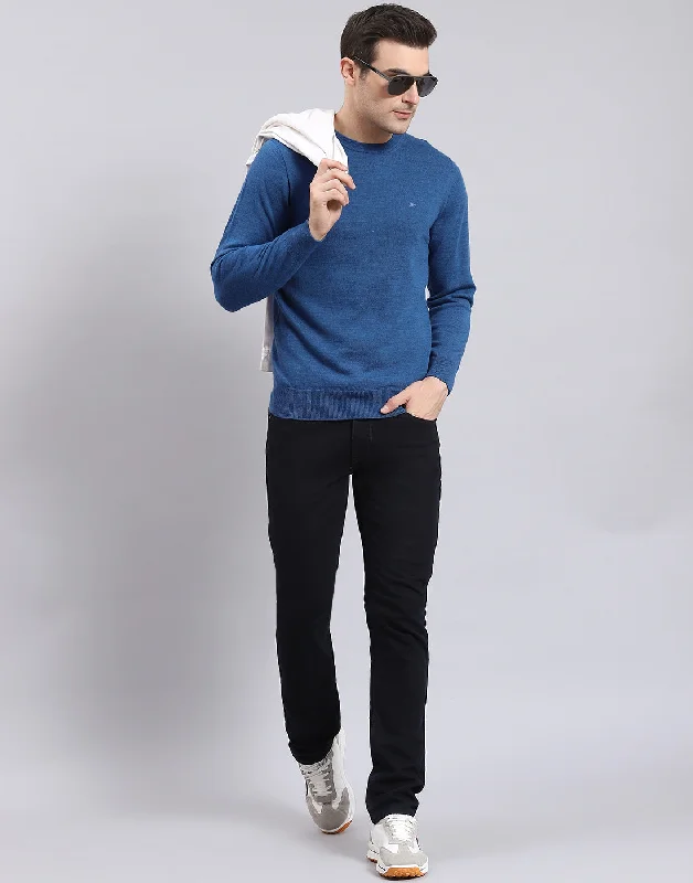 Unbeatable discounts on top-selling apparel – Only available online. Men Blue Solid Round Neck Full Sleeve Pullover Unbeatable discounts on top-selling apparel – Only available online. Men Blue Solid Round Neck Full Sleeve Pullover