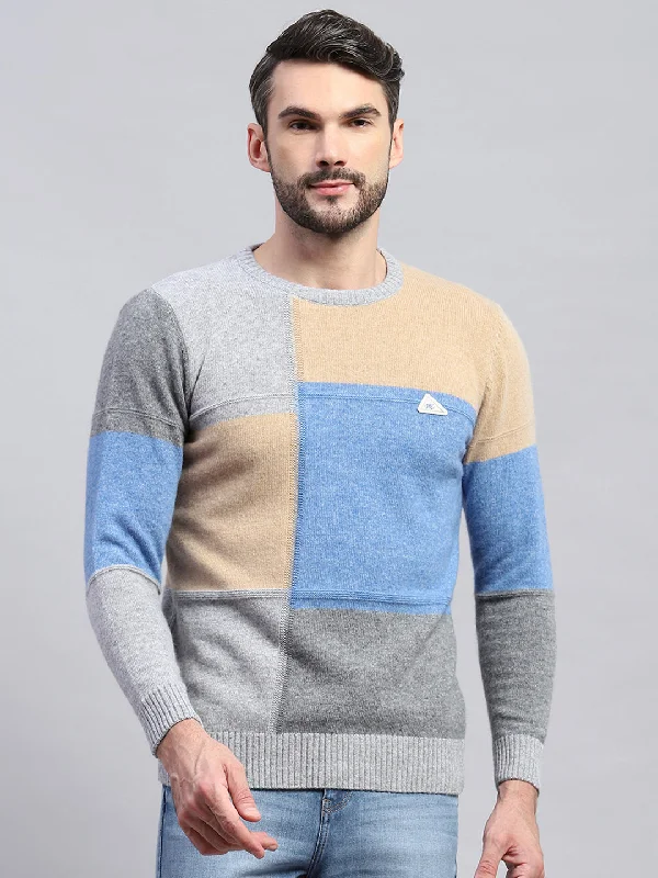 Save big on men’s casual wear – today only! Men Grey Colourblocked Round Neck Full Sleeve Pullover Save big on men’s casual wear – today only! Men Grey Colourblocked Round Neck Full Sleeve Pullover