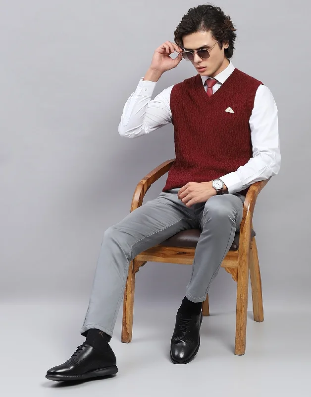 Hurry, the best clothing deals won’t last – Shop now for major savings. Men Maroon Self Design V Neck Sleeveless Sweater Hurry, the best clothing deals won’t last – Shop now for major savings. Men Maroon Self Design V Neck Sleeveless Sweater