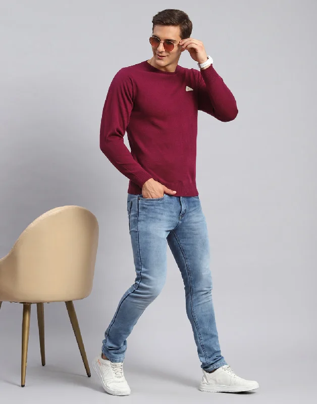 Time to shop! Men’s clothing deals you can’t resist. Men Maroon Solid Round Neck Full Sleeve Pullover Time to shop! Men’s clothing deals you can’t resist. Men Maroon Solid Round Neck Full Sleeve Pullover