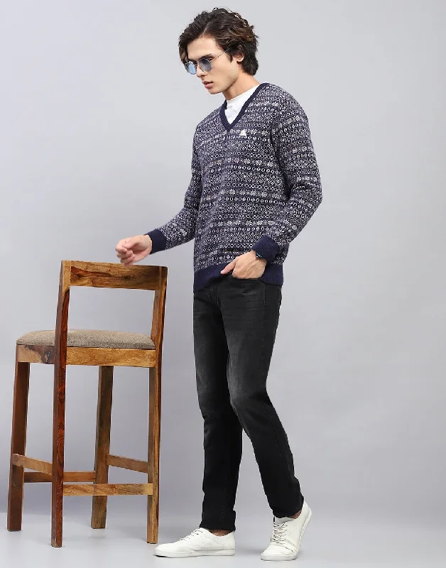 Shop the hottest fashion trends for less – deals you can’t miss. Men Navy Blue Self Design V Neck Full Sleeve Pullover Shop the hottest fashion trends for less – deals you can’t miss. Men Navy Blue Self Design V Neck Full Sleeve Pullover