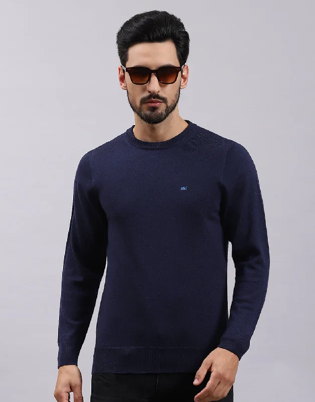 Shop now for affordable fashion – Enjoy free shipping on clothing orders. Men Navy Blue Solid Round Neck Full Sleeve Pullover Shop now for affordable fashion – Enjoy free shipping on clothing orders. Men Navy Blue Solid Round Neck Full Sleeve Pullover