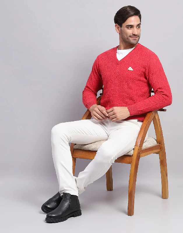 Shop now for the latest fashion trends and enjoy special promotions! Men Pink Self Design V Neck Full Sleeve Pullover Shop now for the latest fashion trends and enjoy special promotions! Men Pink Self Design V Neck Full Sleeve Pullover