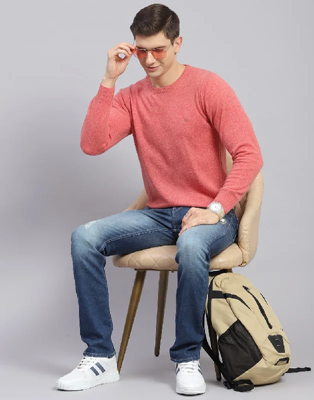 Shop affordable clothing for men – Up to 60% off! Men Pink Solid Round Neck Full Sleeve Pullover Shop affordable clothing for men – Up to 60% off! Men Pink Solid Round Neck Full Sleeve Pullover