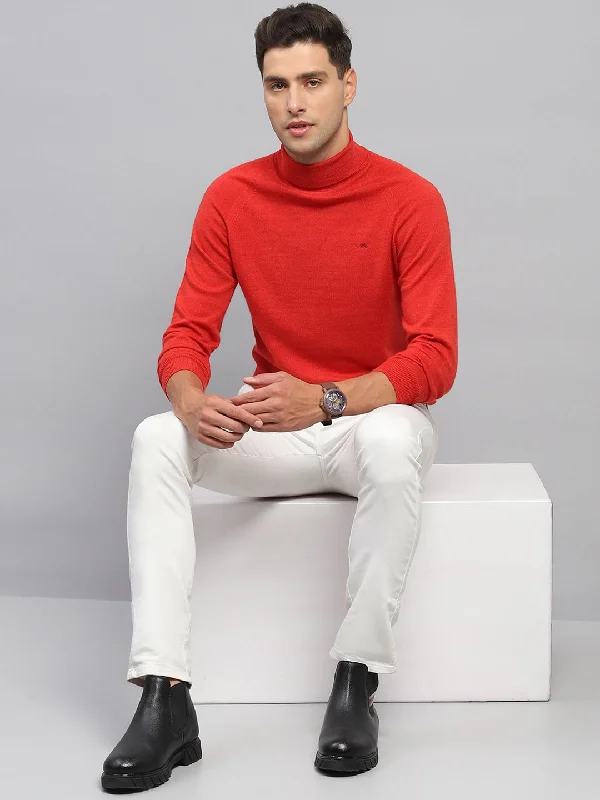 Exclusive online offer: Save 30% on all men's clothing. Men Red Solid Turtle Neck Full Sleeve Pullover Exclusive online offer: Save 30% on all men's clothing. Men Red Solid Turtle Neck Full Sleeve Pullover