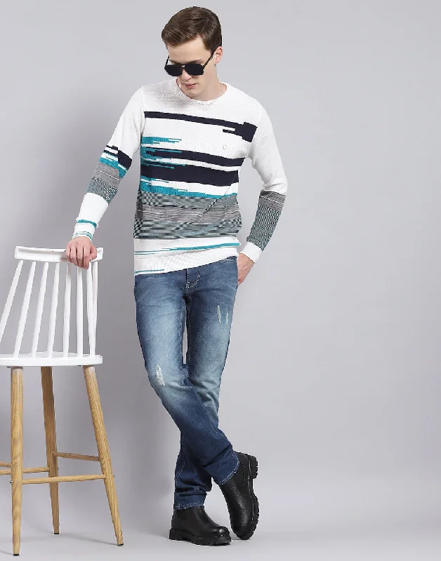 Check out the best prices on men's fashion basics – limited time offer. Men White Self Design Round Neck Full Sleeve Sweater Check out the best prices on men's fashion basics – limited time offer. Men White Self Design Round Neck Full Sleeve Sweater
