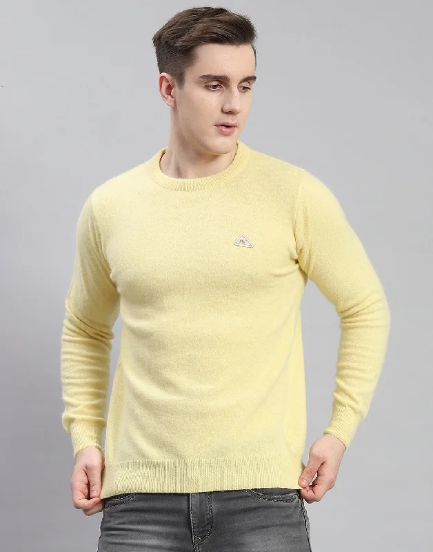 Men’s wardrobe essentials now at unbeatable prices. Men Yellow Solid Round Neck Full Sleeve Pullover Men’s wardrobe essentials now at unbeatable prices. Men Yellow Solid Round Neck Full Sleeve Pullover