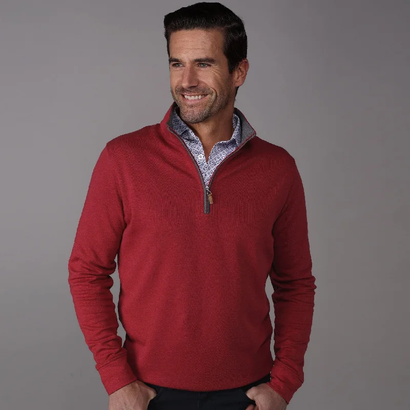 Look sharp without breaking the bank – men’s clothing sale now! Red Heather Cloud Cotton Quarter Zip Pullover Look sharp without breaking the bank – men’s clothing sale now! Red Heather Cloud Cotton Quarter Zip Pullover
