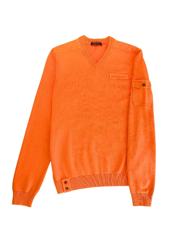 Limited-time promo – up to 70% off on men's essentials. TENERIFE - V-neck Cotton Sweater with Canvas Patches (NEON ORANGE) Limited-time promo – up to 70% off on men's essentials. TENERIFE - V-neck Cotton Sweater with Canvas Patches (NEON ORANGE)