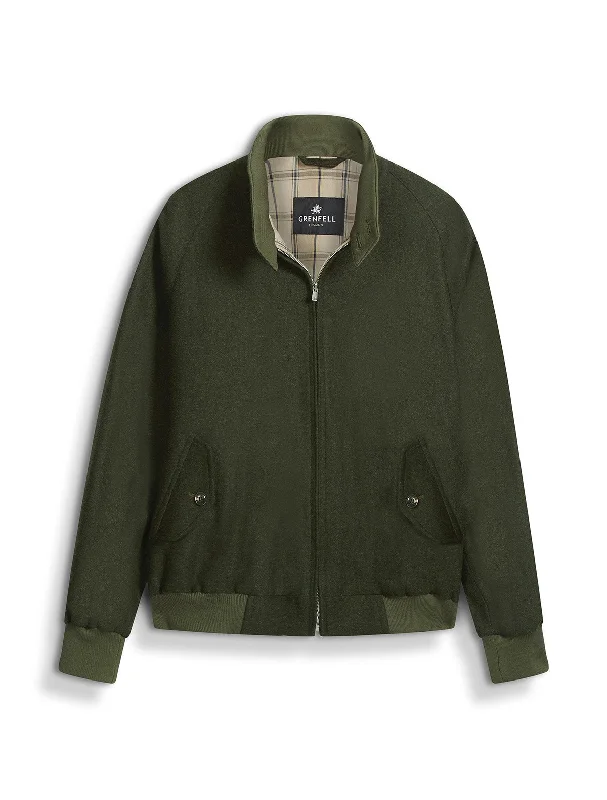 Final clearance: Men’s clothing items up to 70% off!  Harrington Merino Wool Green