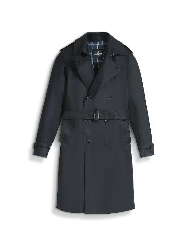 Enjoy exclusive discounts.  London Trench Coat Grenfell Cloth Navy