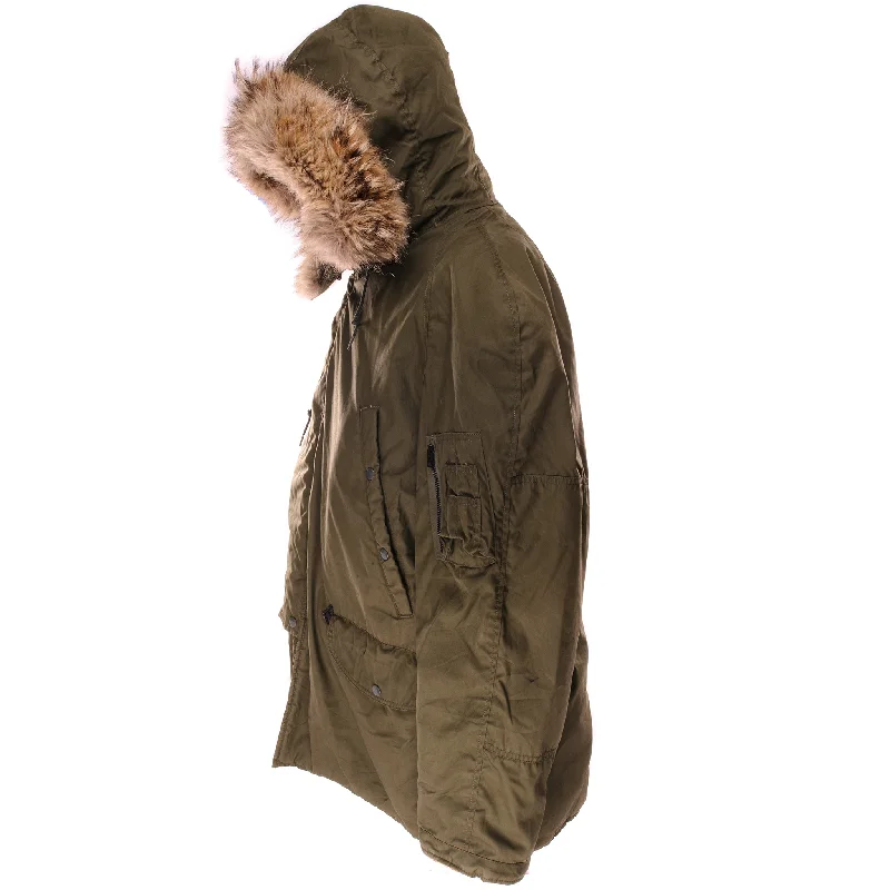Shop the best in men’s fashion for less – limited-time sale!  VINTAGE US ARMY N-3B N3B MODIFIED PARKA JACKET 1972 VIETNAM WAR SIZE LARGE